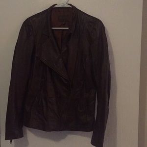John Carlisle Brown Leather Jacket